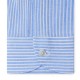 Chemise homme Lin Coton Rayé bleu