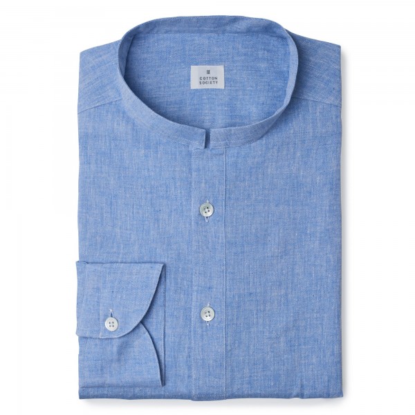 Chemise homme Chambray Uni Bleu