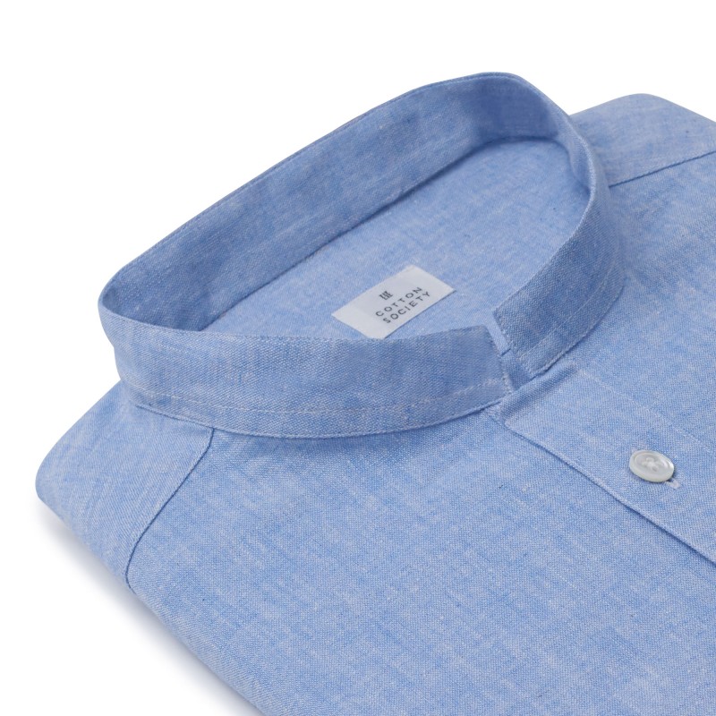 Chemise homme Chambray Uni Bleu