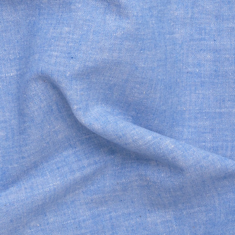 Chemise homme Chambray Uni Bleu