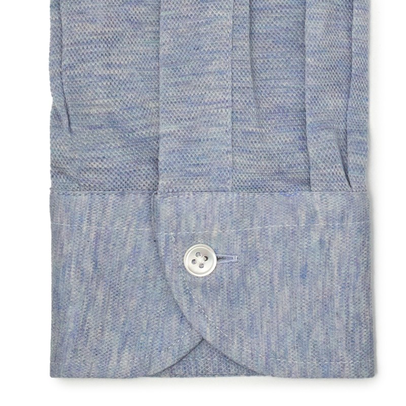 Chemise homme Jersey Bleu Chiné