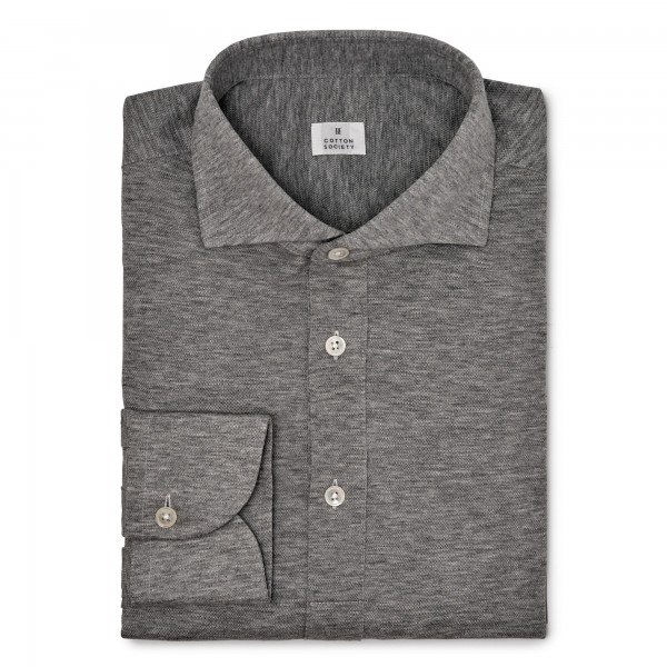 Chemise homme Jersey Gris Chiné