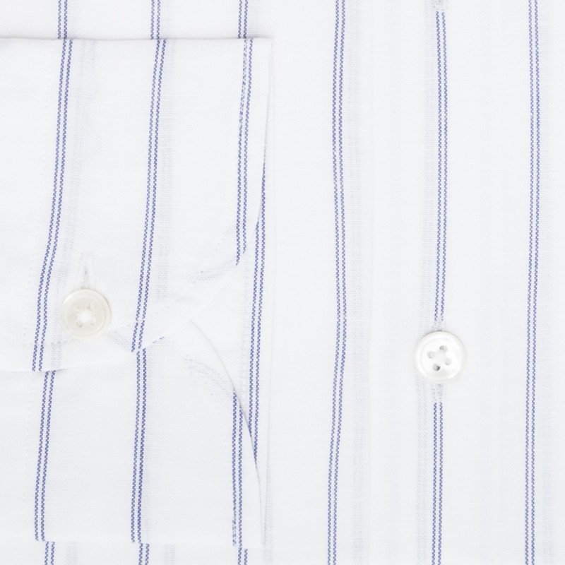 Chemise homme Popeline Rayé Bleu