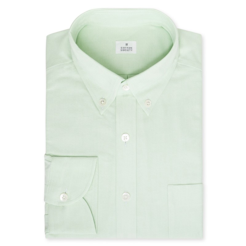 Chemise homme Oxford Uni Vert