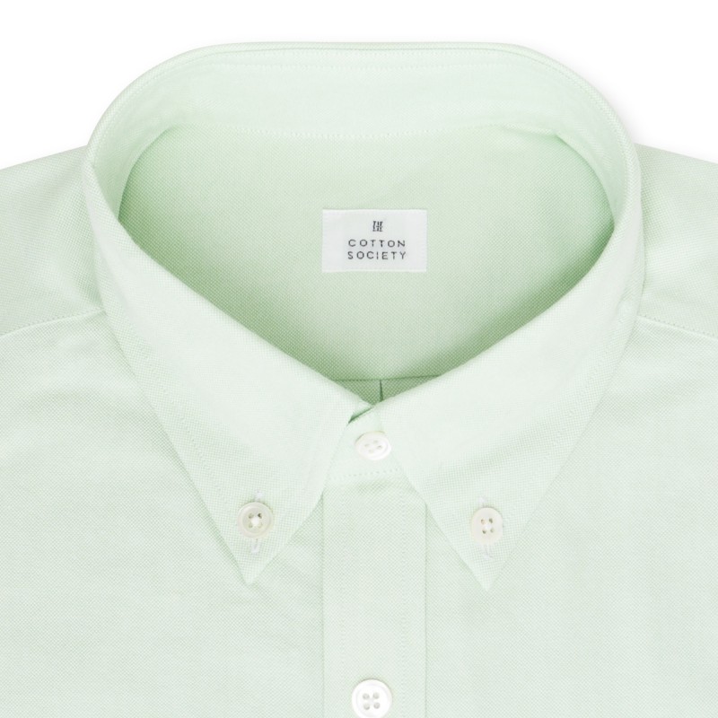 Chemise homme Oxford Uni Vert