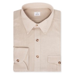 Chemise Homme Lin Japonais Beige