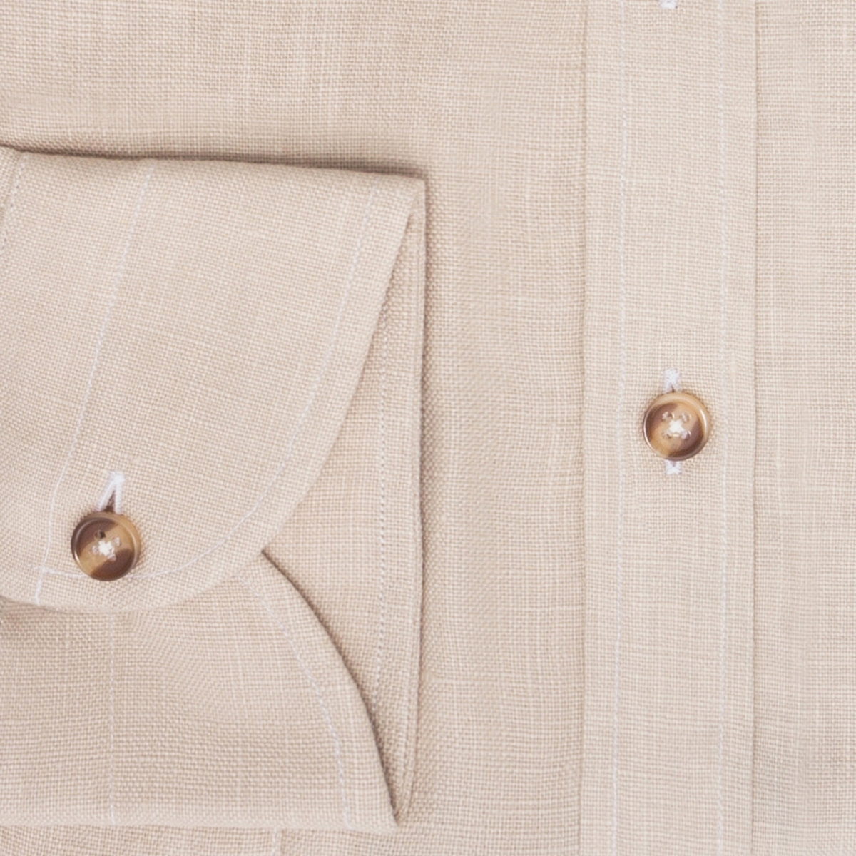 Chemise homme Lin Japonais Uni Beige
