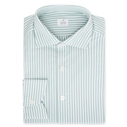 Chemise homme Popeline Rayé Vert