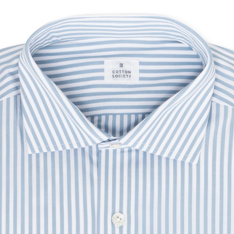 Chemise homme Popeline Rayé Bleu