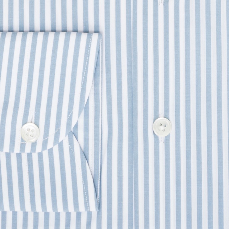 Chemise homme Popeline Rayé Bleu