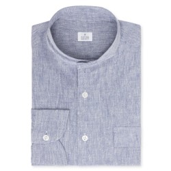 Chemise homme Chambray Uni Bleu