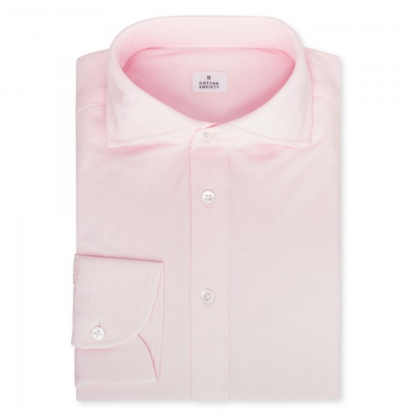 Chemise homme Jersey Uni Rose Clair