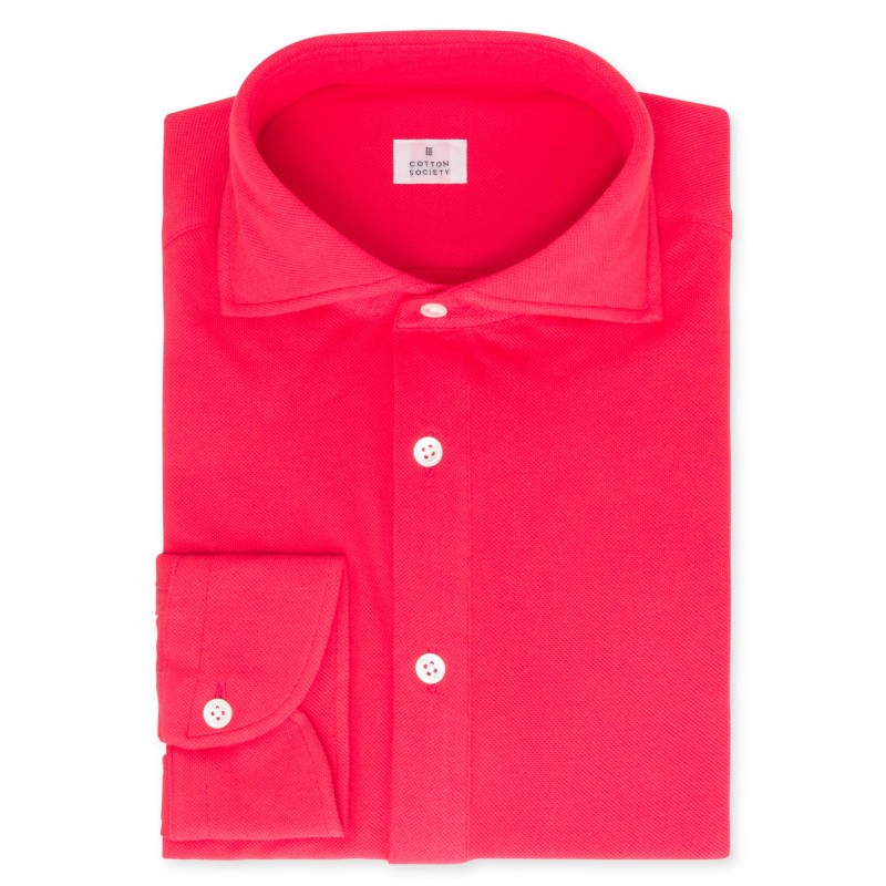 Chemise homme Jersey Uni Framboise