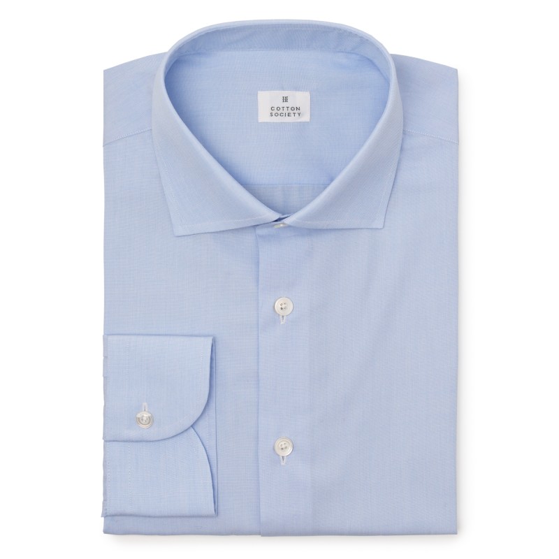 Chemise homme Popeline Uni Bleu