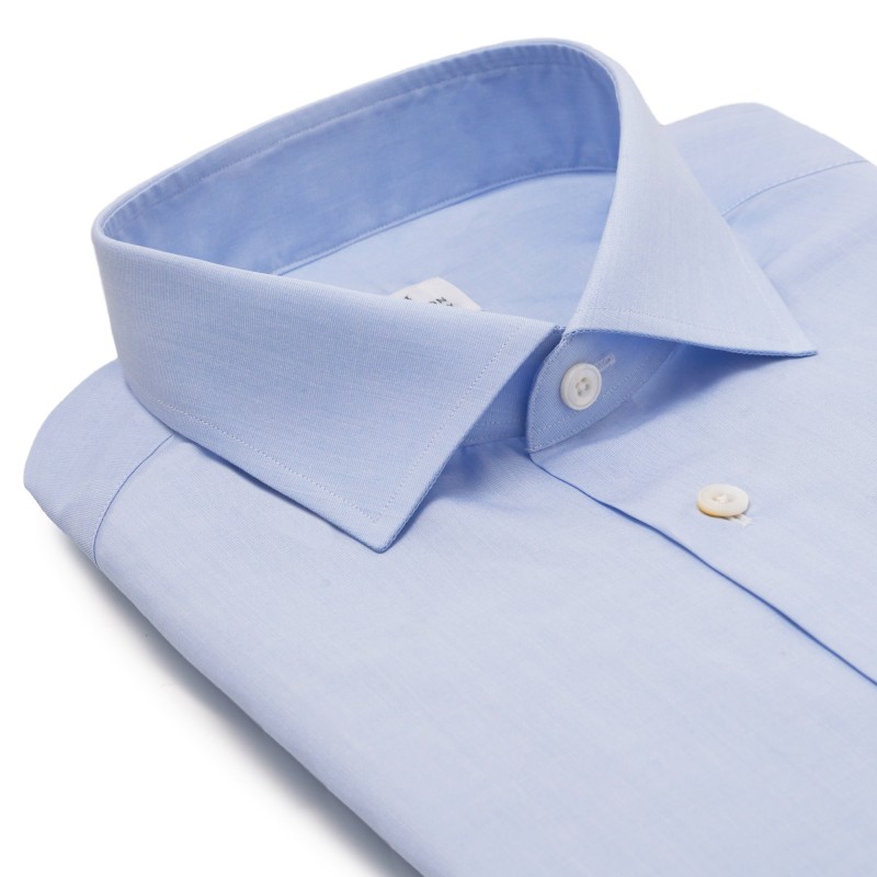 Chemise homme Popeline Uni Bleu