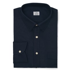 Chemise homme Oxford Uni Bleu Marine