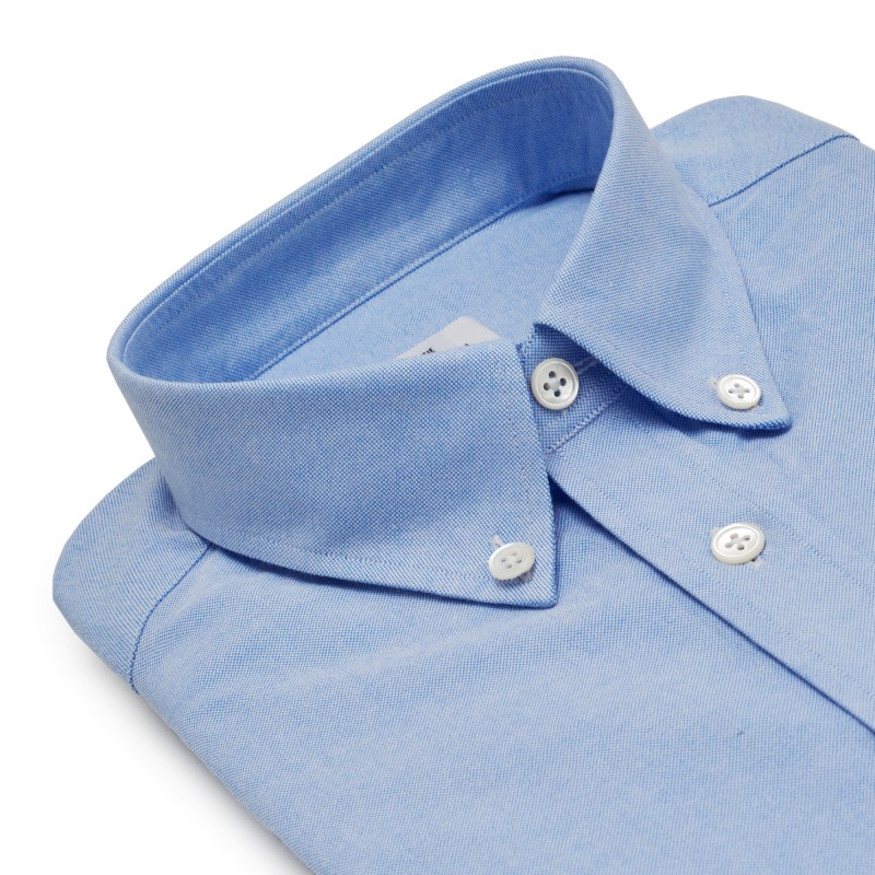 Chemise homme Oxford Uni Bleu Clair