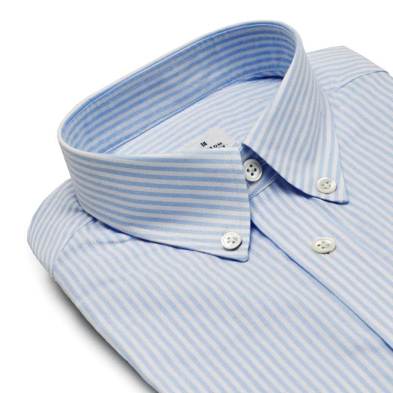 Chemise homme Oxford Rayé Bleu
