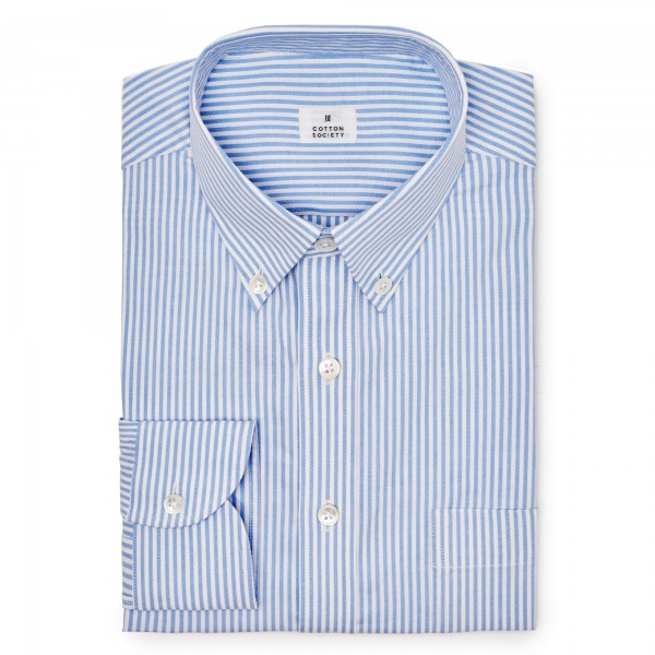 Chemise homme Oxford Rayé Bleu