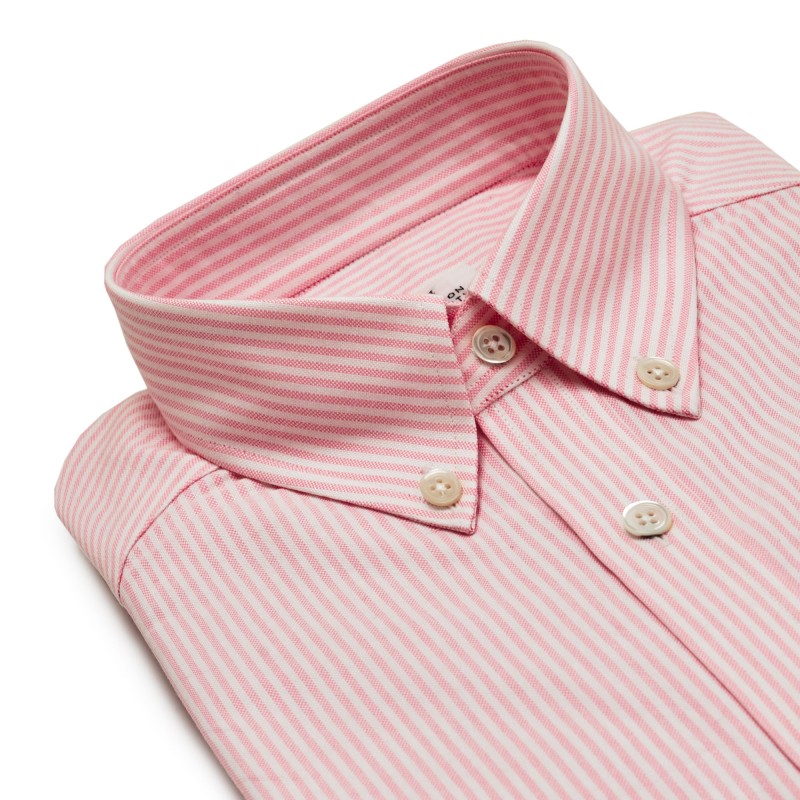 Chemise homme Oxford Rayé Rose