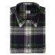 Chemise homme Flanelle Carreaux Bleu et Vert