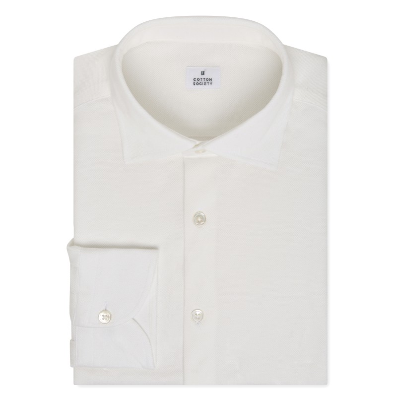 Chemise homme Jersey Uni Blanc