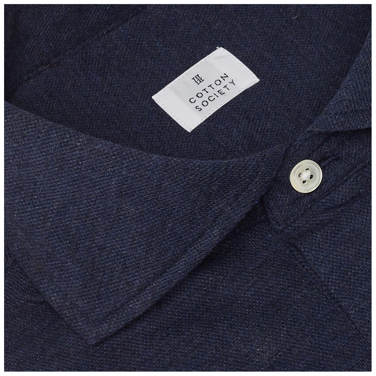 Chemise homme Jersey Uni Bleu denim chiné