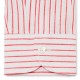 Chemise homme Lin Coton Rayé rouge