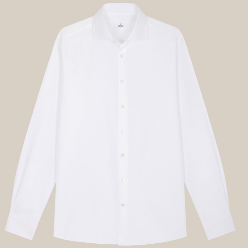 Chemise homme Twill Uni Blanc