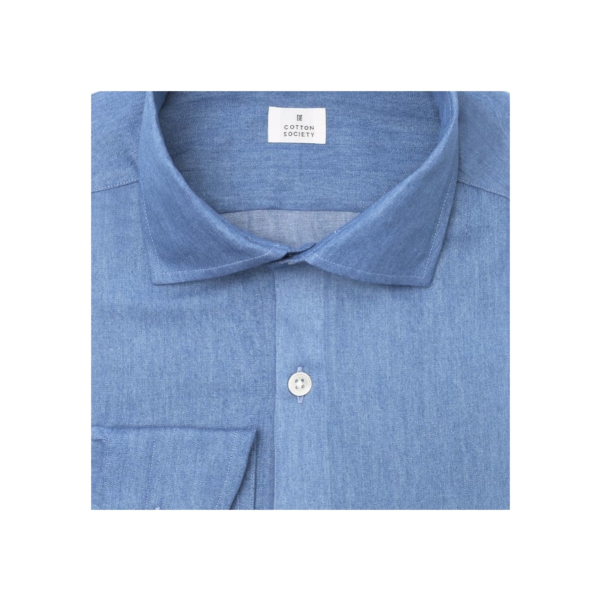 Chemise homme Jean Uni Bleu