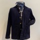 Veste de travail velours côtelé marine