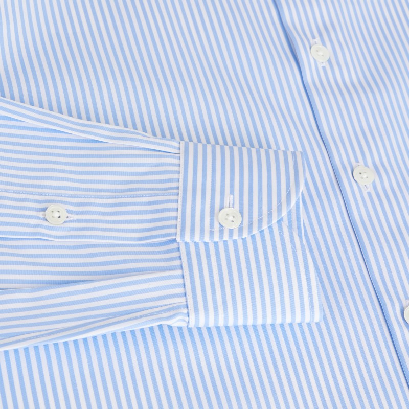 Chemise homme Popeline Rayé Bleu