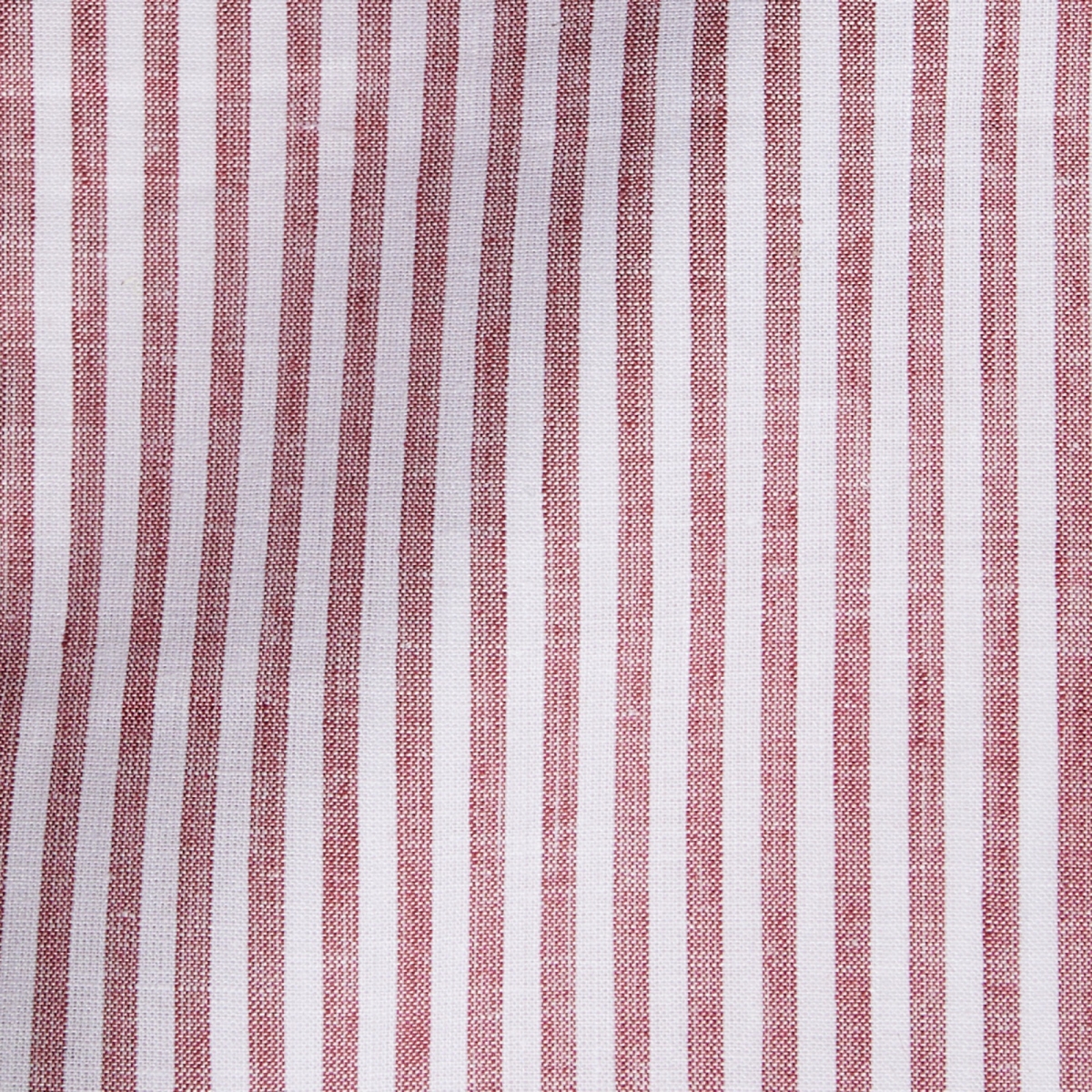Chemise homme Lin Coton Rayé Rouge et Blanc