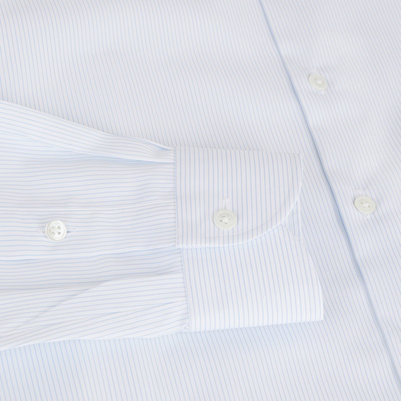 Chemise homme Popeline Rayé Bleu