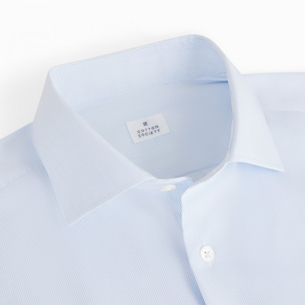 Chemise homme Popeline Rayé Bleu