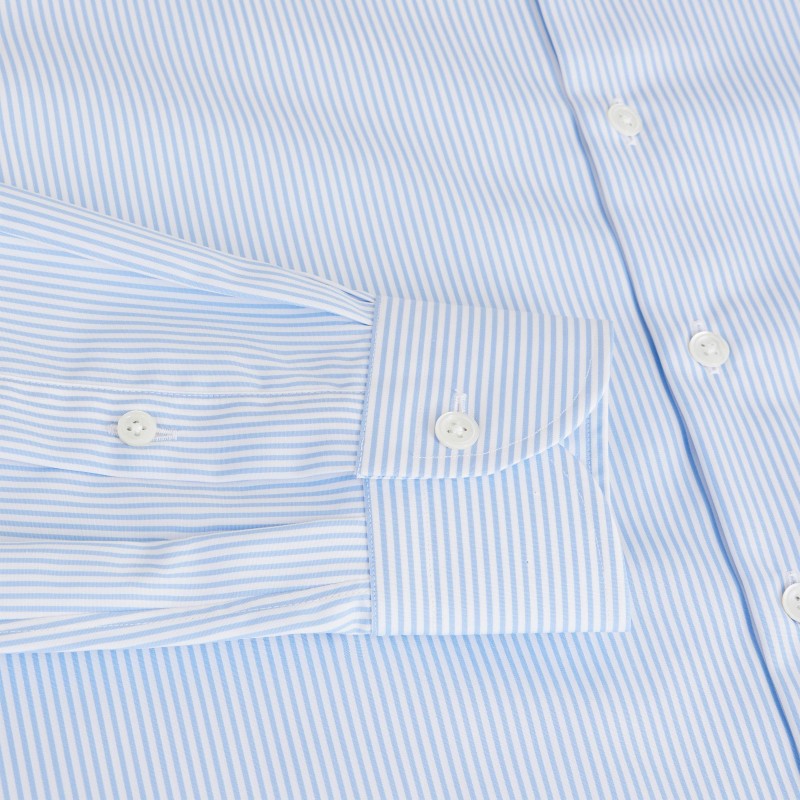 Chemise homme Popeline Rayé Bleu