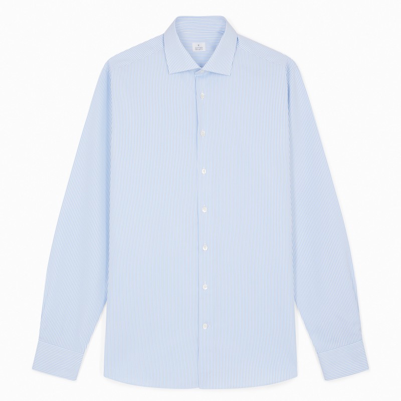 Chemise homme Popeline Rayé Bleu