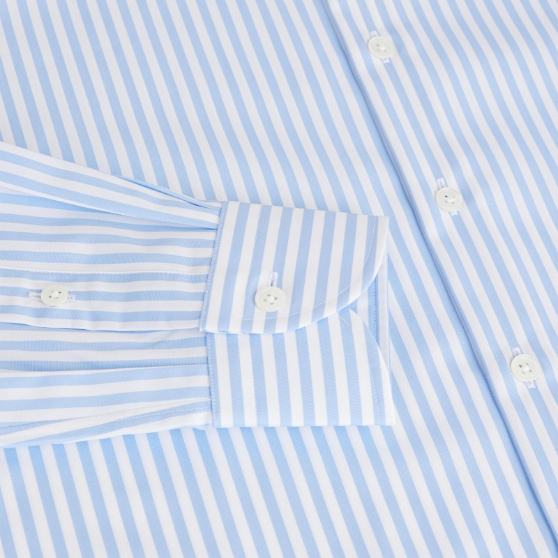 Chemise homme Popeline Rayé Bleu