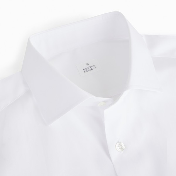 Chemise homme Popeline Uni Blanc