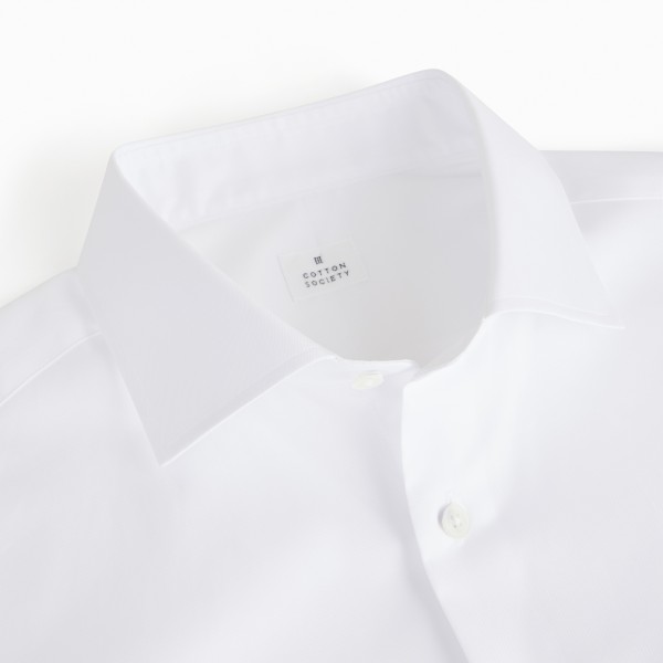 Chemise homme Twill Uni Blanc