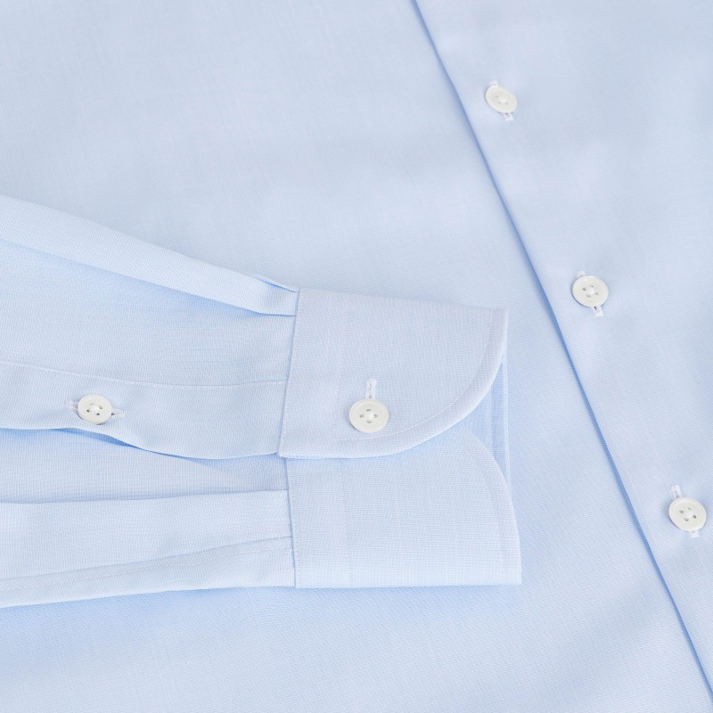 Chemise homme Popeline Uni Bleu