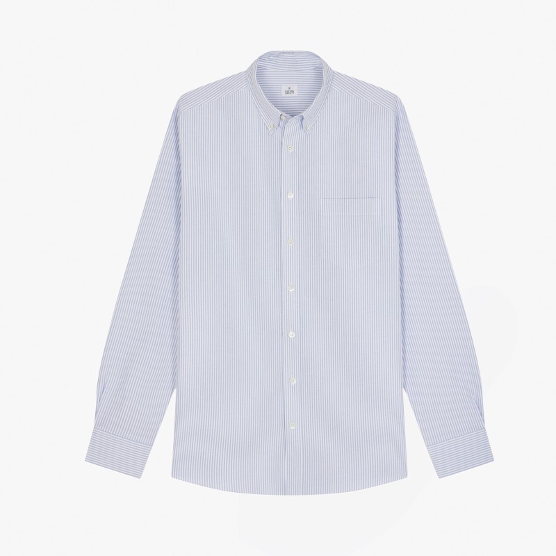Chemise homme Oxford Rayé Bleu