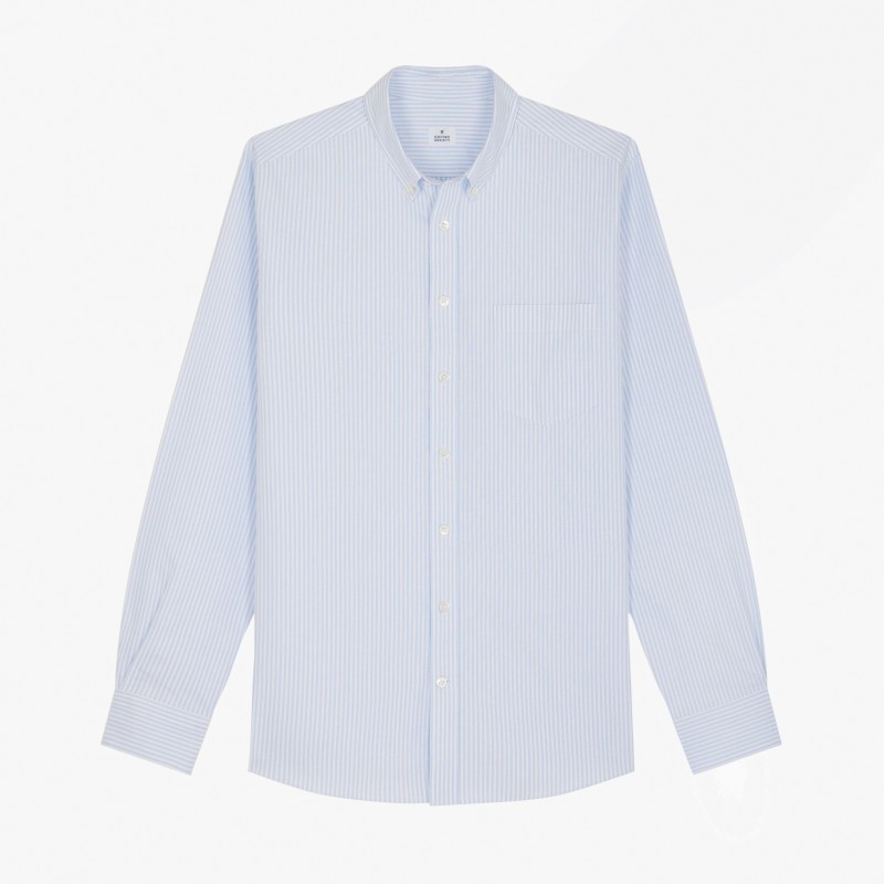 Chemise homme Oxford Rayé Bleu