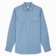 Chemise homme Jean Uni Bleu