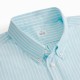 Chemise homme Oxford Rayures MINT GREEN et White