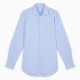 Chemise homme Coton Lin Carreaux Bleu Ciel