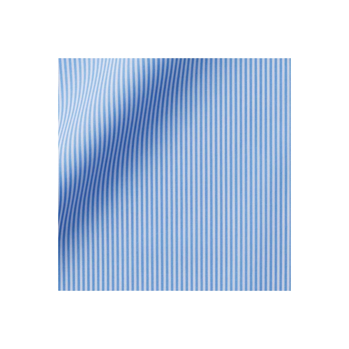 Popeline Rayé Blanc Bleu Ciel