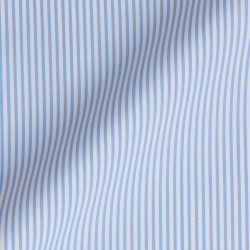 Popeline Rayé Bleu