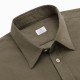 Chemise homme Velours Uni Taupe