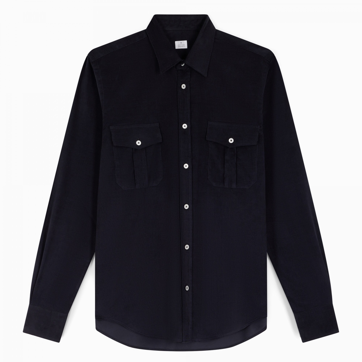 Chemise homme Adventure Velours Uni Bleu marine